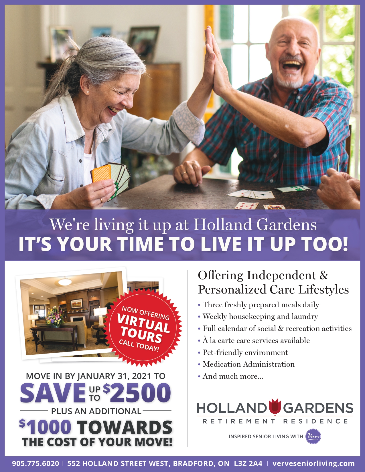 Holland Gardens Jan incentive
