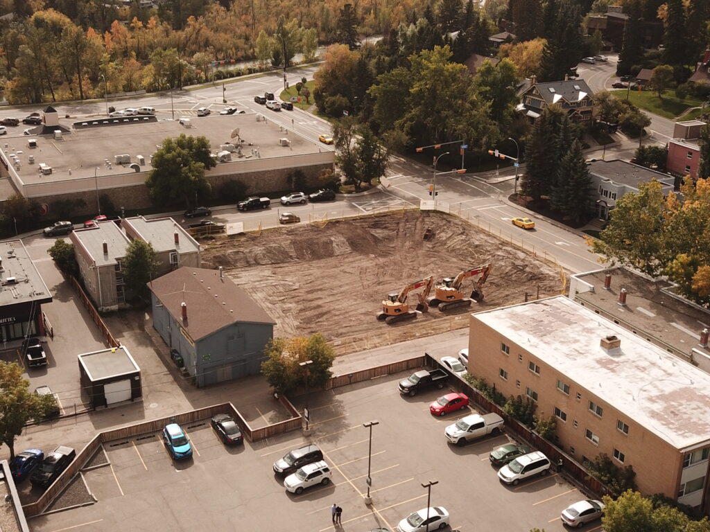Construction Zone for the future Riverwalk Retirement Residence 