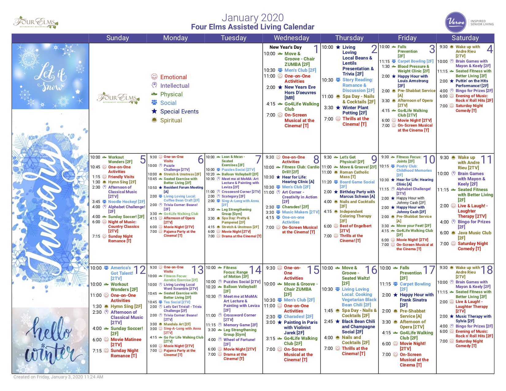FE AL January Calendar page 1