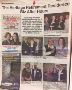The Heritage: Biz After Hours News Image