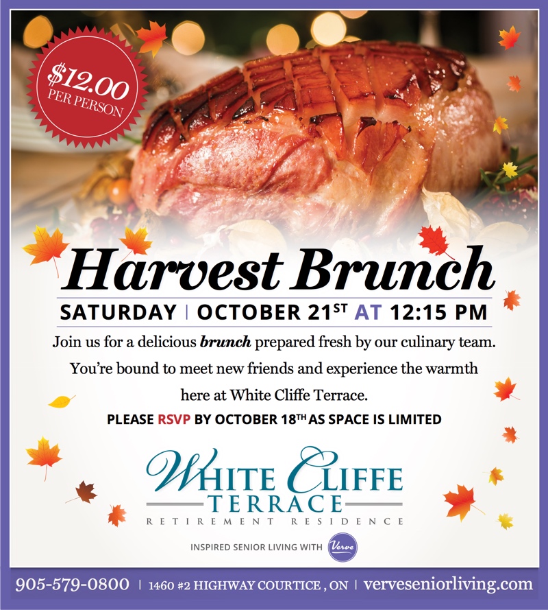 View White Cliffe Terrace Harvest Brunch October 2017 Flyer