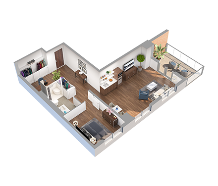 Roxborough Retirement Residence - Assisted Living 1 Bedroom + Den Suite
