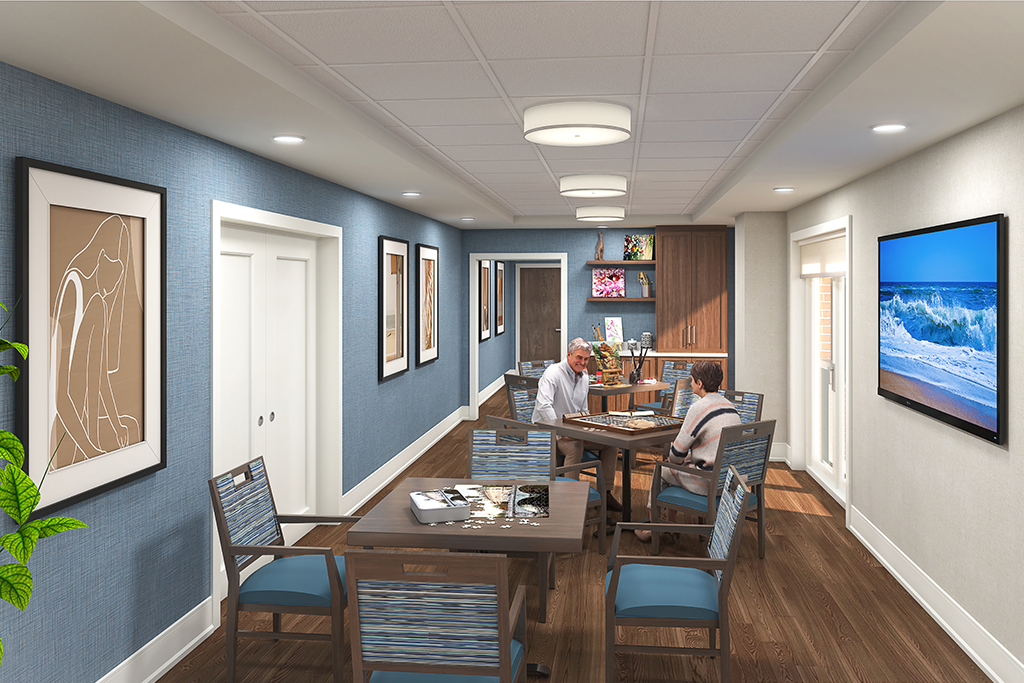Roxborough Retirement Residence's Multi-purpose room for the Assisted Living floor
